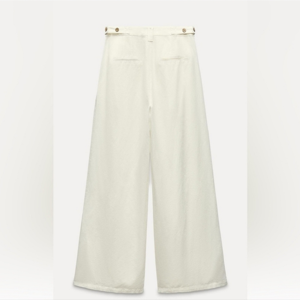 ❌️SOLD❌️WIDE LEG LINEN PANTS SIZE XS - Picture 5 of 6